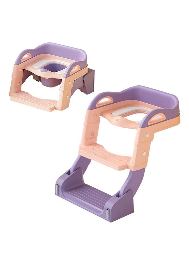 MIXDE 2-In-1 Kids Potty Training Seat With Anti-Slip Step Ladder  - Image 1