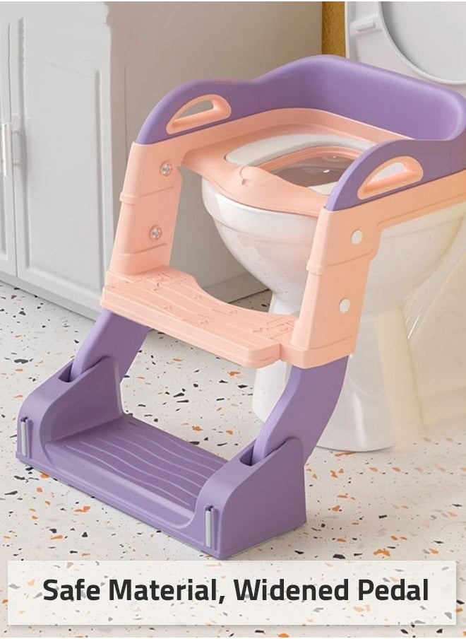 MIXDE 2-In-1 Kids Potty Training Seat With Anti-Slip Step Ladder  - Image 3