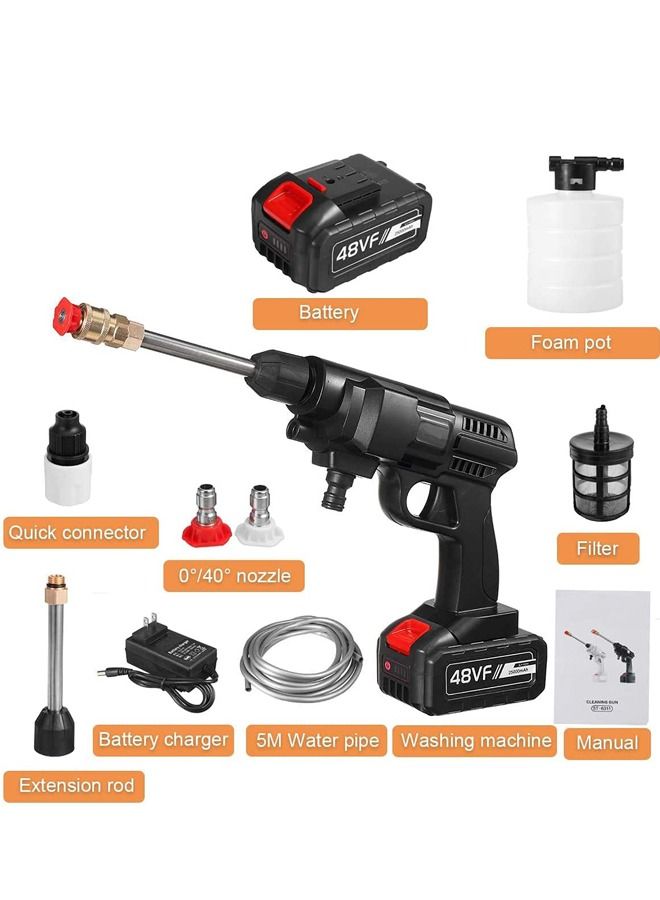 Cordless Electric High Pressure Cleaning Gun - Image 1