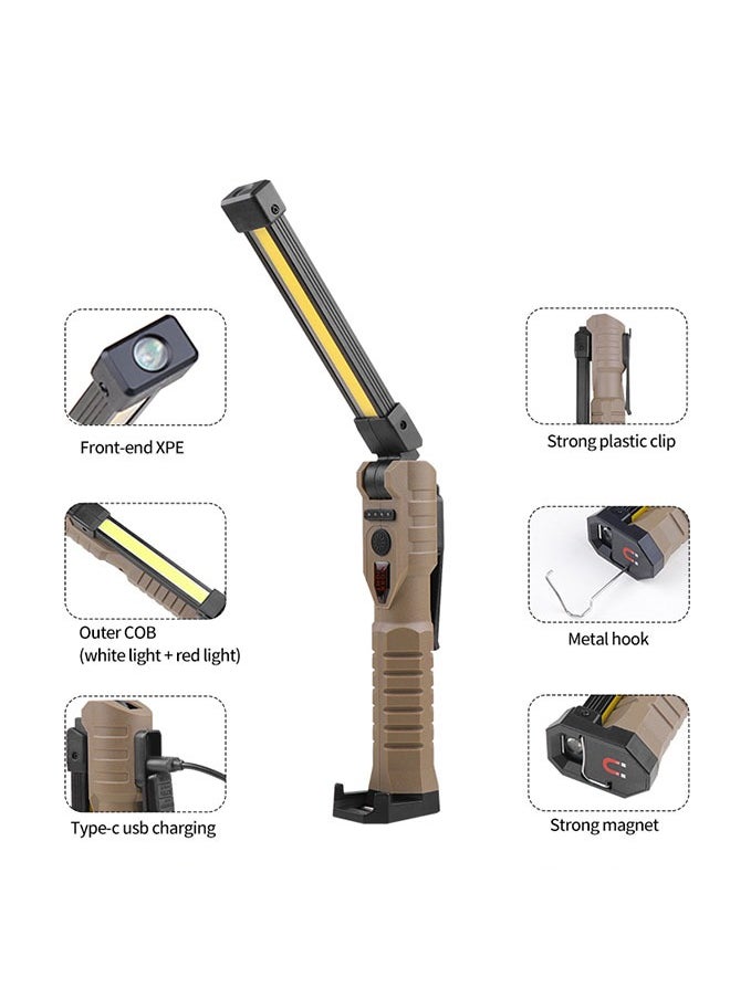 Rechargeable Flashlights, LED Work Lights with Magnetic Base and Hanging Hook, 180°Rotate, 5 Modes, Gifts for Car Repair, Grill, Camping, Emergency, Outdoor - pzsku/ZDA3D986F4F77E39568F1Z/45/_/1722488415/5ad97cc9-d519-445a-a1f0-32e71c8cbf0d