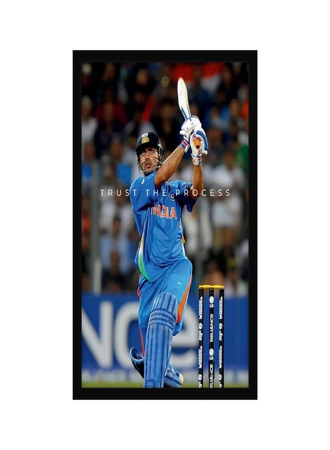 CodersParadise “Trust The Process” Cricket Legend Poster Frame | Premium A4 Motivational Wall Art for Bedroom, Office & Gaming Setup | Inspiring Sports Décor for Players, Fans & High-Achievers - Image 1