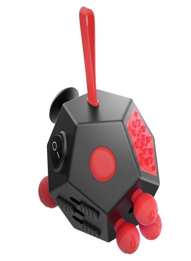 UOOEFUN 12 Sided Cube Toys,Fidget Toys Relief Stress and Anxiety Depression Anti for All Boys Girls with ADD, ADHD, OCD, Autism(Black/Red) - Image 1