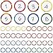 Tudomro 48 Pcs Reusable Magnetic Labels 2 Inch Water Wipe Number Magnets Name Tags Plates Colorful Round Whiteboard Labels Blank Mini Board for Classroom Office Notes Lists Organizing - Image 3