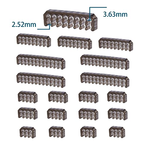 FormulaMod Cable Comb Kit for Power Cable,Sleeve Management Tools Wire Organizer Comb Includes 4x24 P+4x16P+12x8P+4x6P Computer Case Water Cooling Cable Organizer(Black) - Image 3