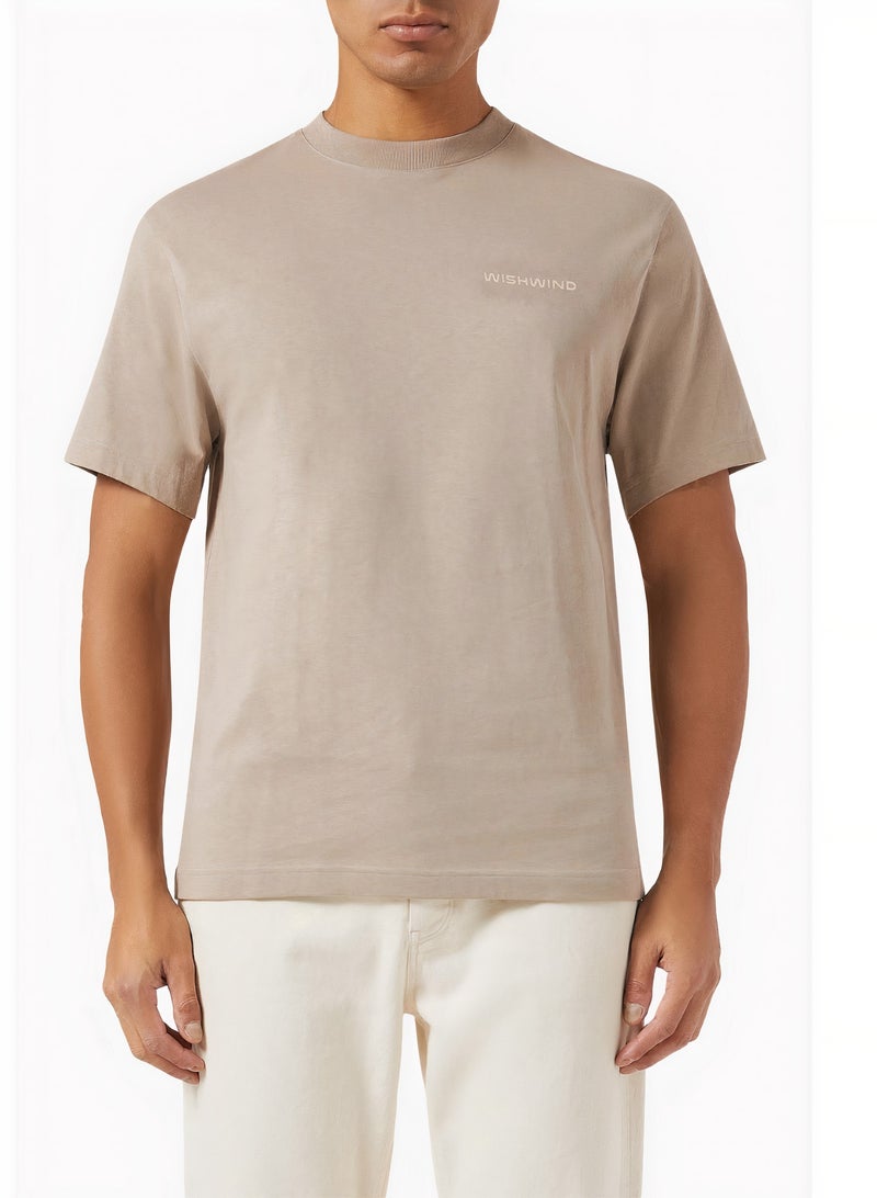 WISHWIND Unisex 100% Cotton T-Shirt – Soft, Breathable & Lightweight Casual Tee for Men & Women | Relaxed Fit | Perfect for Everyday Wear, Summer, Gym & Travel (Light Brown) - Image 1