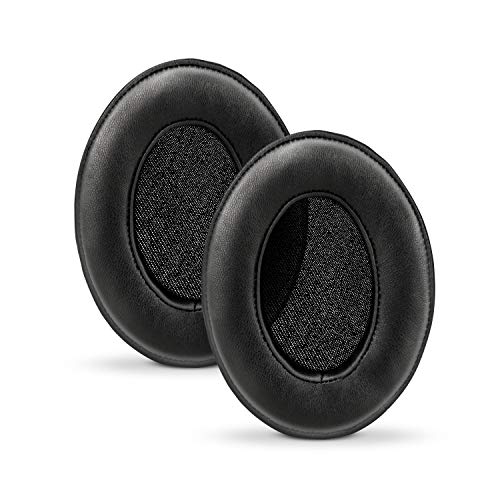 Brainwavz Sheepskin Ear Pads for ATH M50X M50XBT M40X HyperX SHURE Turtle Beach AKG ATH Philips JBL Fostex Replacement Memory Foam Earpads Fits Many Headphones See List Leather Oval - Image 1