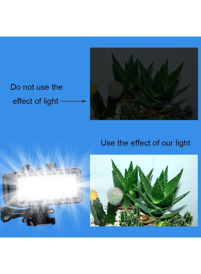 Suptig Waterproof Light High Power Dimmable Dual Battery LED Video Light Compatible with Gopro Hero 13/12/11/10/9/8/7/6/5/4/3/Session and Akaso etc. - Image 2