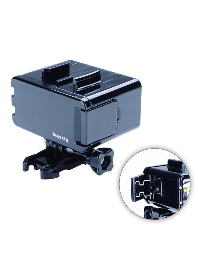 Suptig Waterproof Light High Power Dimmable Dual Battery LED Video Light Compatible with Gopro Hero 13/12/11/10/9/8/7/6/5/4/3/Session and Akaso etc. - Image 4