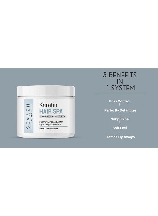 SEVAEN Ultimate Keratin Care: Shampoo, Spa, And Serum For Strong, Healthy Hair. (Set Of 3) - Image 2