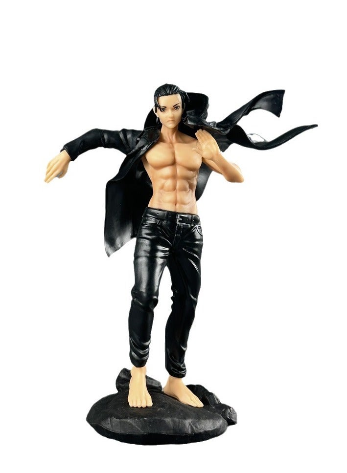 عام أدوات زينة نموذج دمية آلان ييغر من هجوم العمالقة، نموذج PVC لعبة للزينة وجمع الهدايا بقياس 20 سم. - Image 1