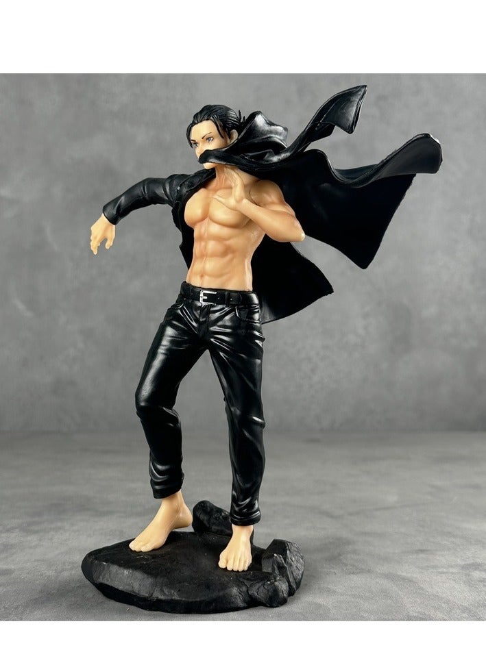 عام أدوات زينة نموذج دمية آلان ييغر من هجوم العمالقة، نموذج PVC لعبة للزينة وجمع الهدايا بقياس 20 سم. - Image 4