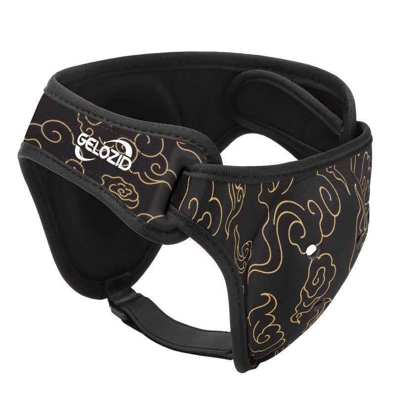 Gelozid Adjustable Wrestling Headgear for BJJ MMA Grappling and Training Ear Guard and Cauliflower Protection Helmet Large 207246in Black and Yellow - Image 2