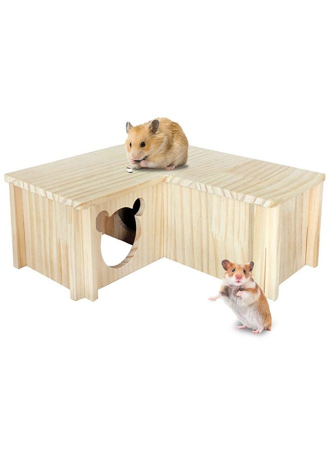 Hamiledyi Natural Wooden Hamster Maze - Multi-Chamber Detachable Small Animal Habitat with Exploring Tunnels, Enrichment Activity Toys for Dwarf Hamsters, Gerbils, Mice, Rats, Lemmings - Image 1