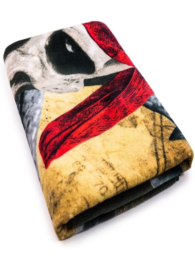 Beachland Pirate Skull Beach Towel 30 x 60 inch 100% Cotton (Pirate Map, One Towel) - Image 3