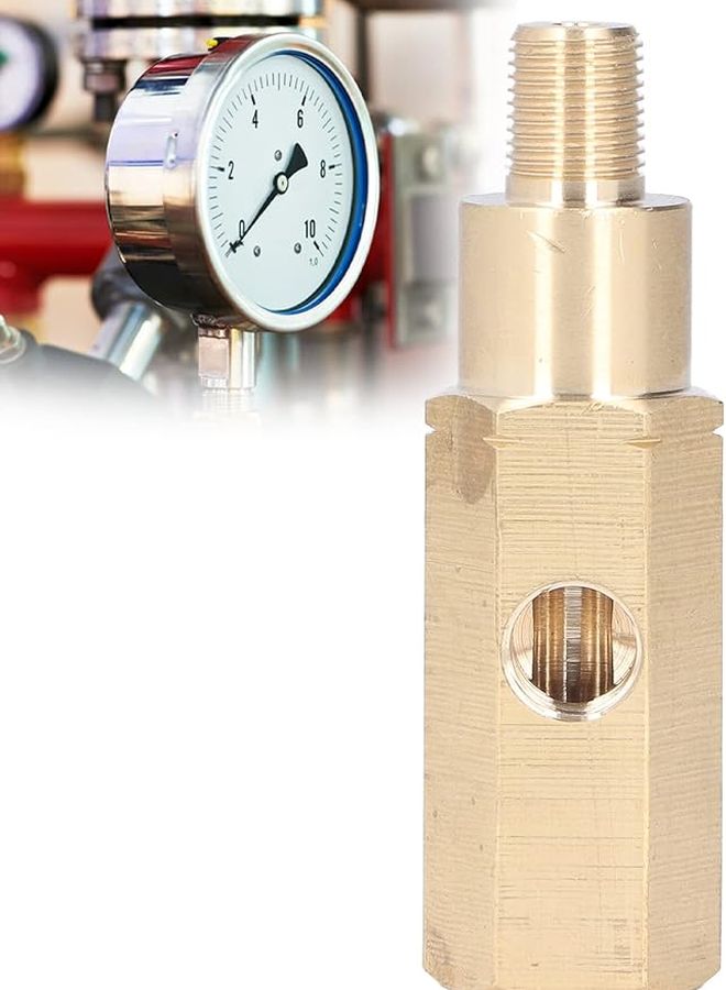 Brass T Piece Oil Pressure Gauge Adapter 1 8 Inch Universal Automotive Replacement - Image 4