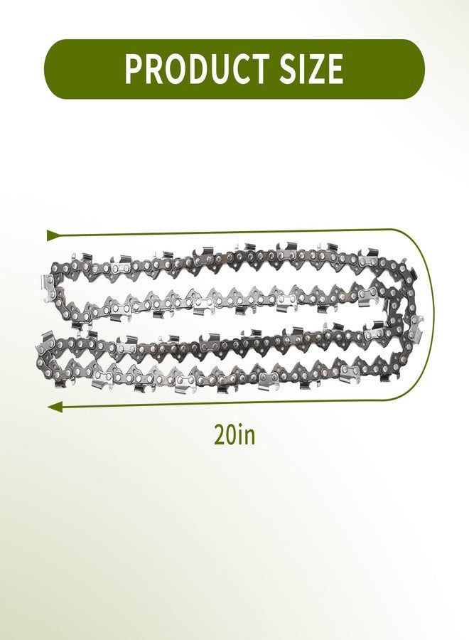 Anxingo سلسلة منشار Anxingo ثلاثية، طولها 20 بوصة، وخطوة 325 بوصة، وقياس 0.58، وعدد أسنان 76، بديلة لسلسلة Blue Max 53543 و8901 و8902، وبديلة لمناشير Husqvarna وStihl وPoulan وCraftsman - Image 3