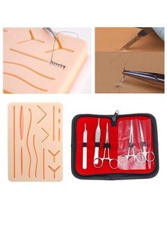 Joshberg Surgical Suture Training Kit  for Suture Training Skin Operate Suture Practice Model Training Pad Scissors Tool Kit  - Image 3