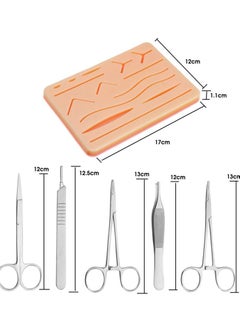 Joshberg Surgical Suture Training Kit  for Suture Training Skin Operate Suture Practice Model Training Pad Scissors Tool Kit  - Image 4