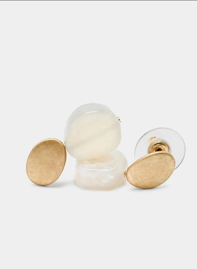 بارفوا أقراط قصيرة مع أحجار