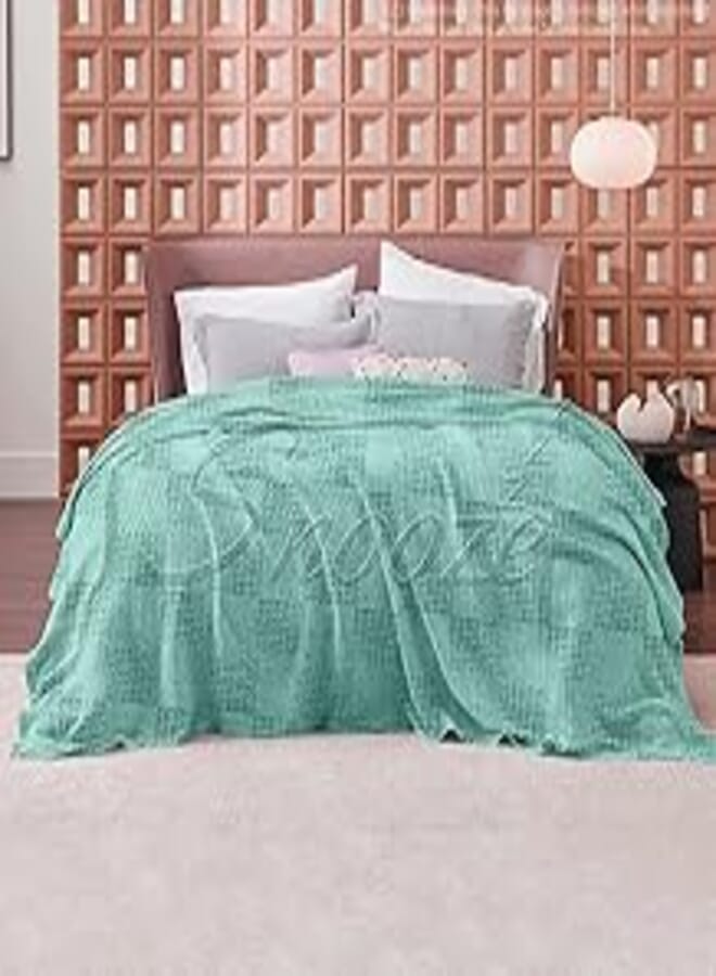 Snooze Cotton Coverlet - Mint -160 * 230 cm