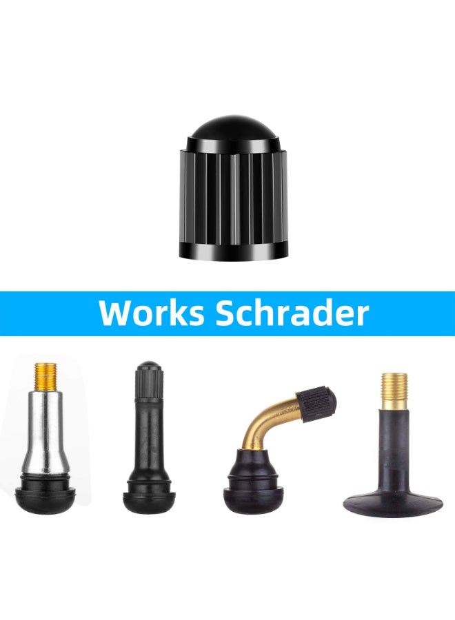 SANMUGEED Tire Valve Caps with O Rubber Ring, for Cars, SUVs, Bike and Bicycle, Trucks, Motorcycles - Image 4