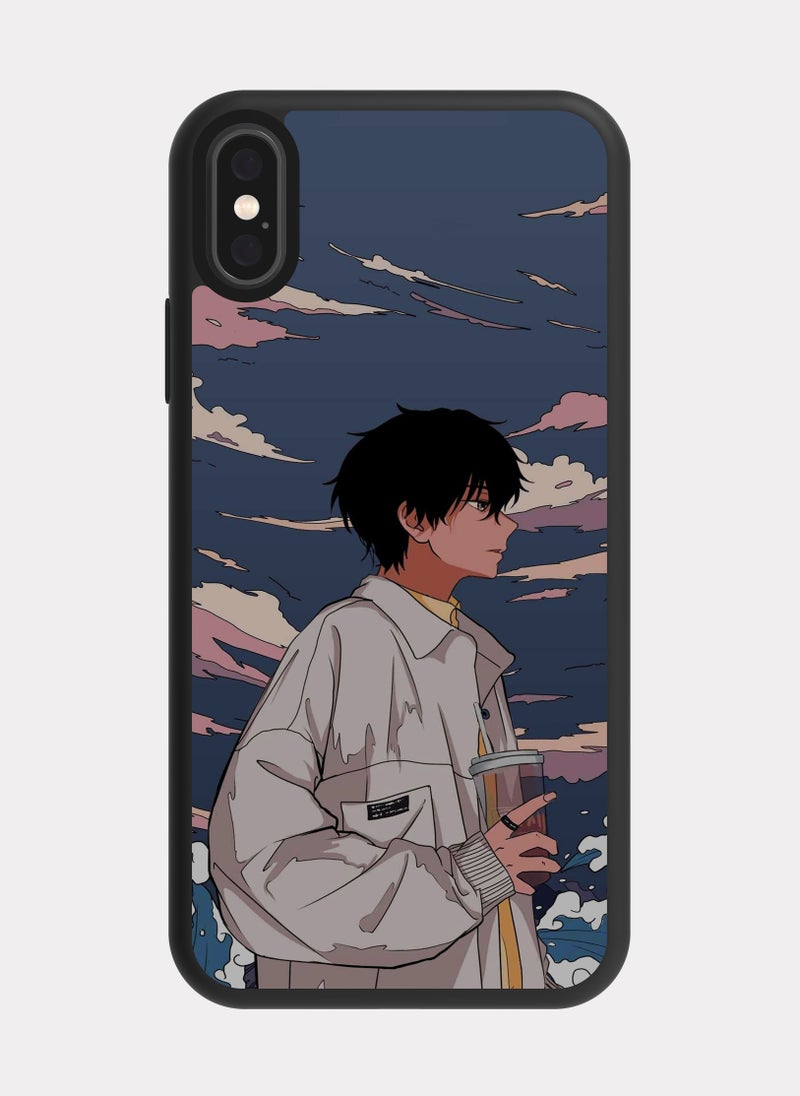 بكسلات - كفر ايفون اكس شخصية انمي رمادي - Image 1