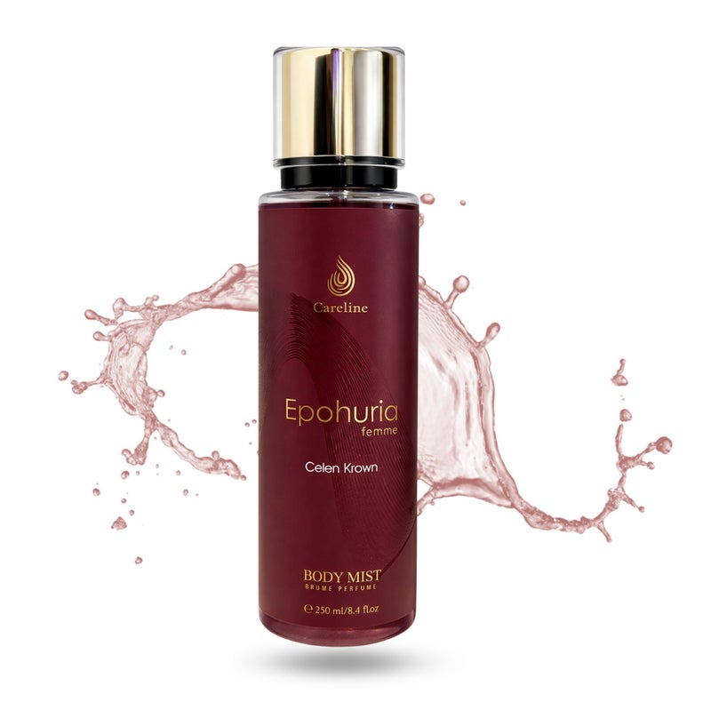 Careline Epohuria Femme Body Mist for Women, Long-Lasting Brume Perfume, 250ml - Image 1