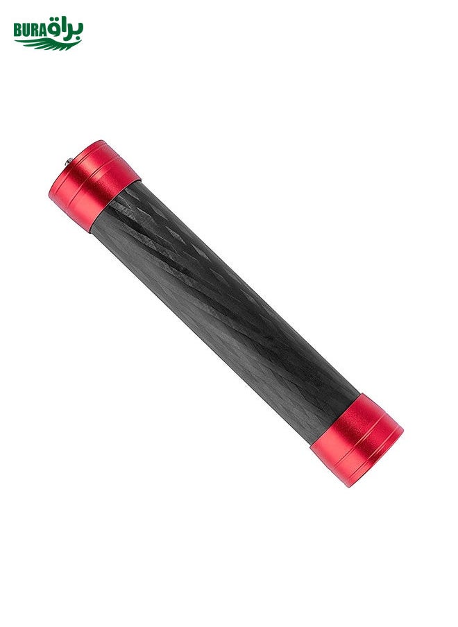 BURAQ - PULUZ 21cm Carbon Fiber Extension Monopod Stick for DJI / MOZA / Feiyu V2 / Zhiyun G5 Gimbal(Red) - Image 1