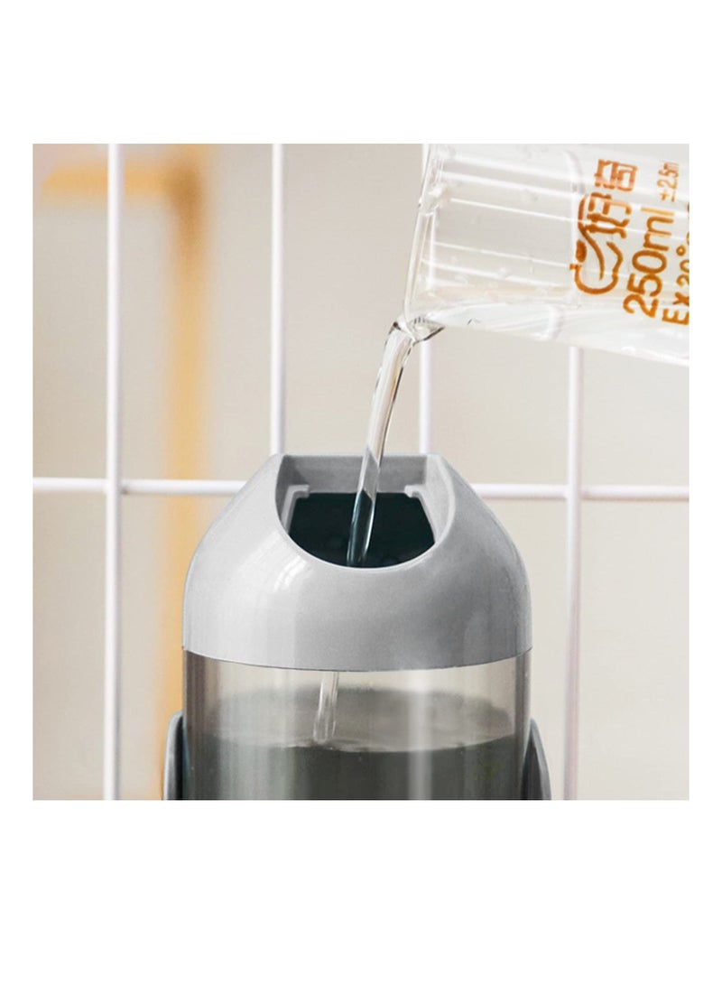 KASTWAVE زجاجة مياه للحيوانات الأليفة معلقة موزع مياه لتغذية الحيوانات الأليفة والجرو وزجاجة مياه للقطط ونوافير شرب المياه لقفص موزع مياه محمول للكلاب ومستلزمات تغذية الحيوانات الأليفة للكلاب والقطط والجرو والأرنب - Image 3