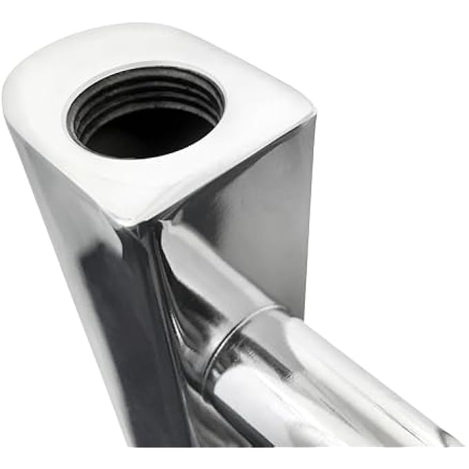 450MM WIDE 600MM HIGH CHROME HEATED TOWEL RAIL STRAIGHT FLAT BATHROOM WARMER RADIATOR RACK CENTRAL HEATING - Image 3