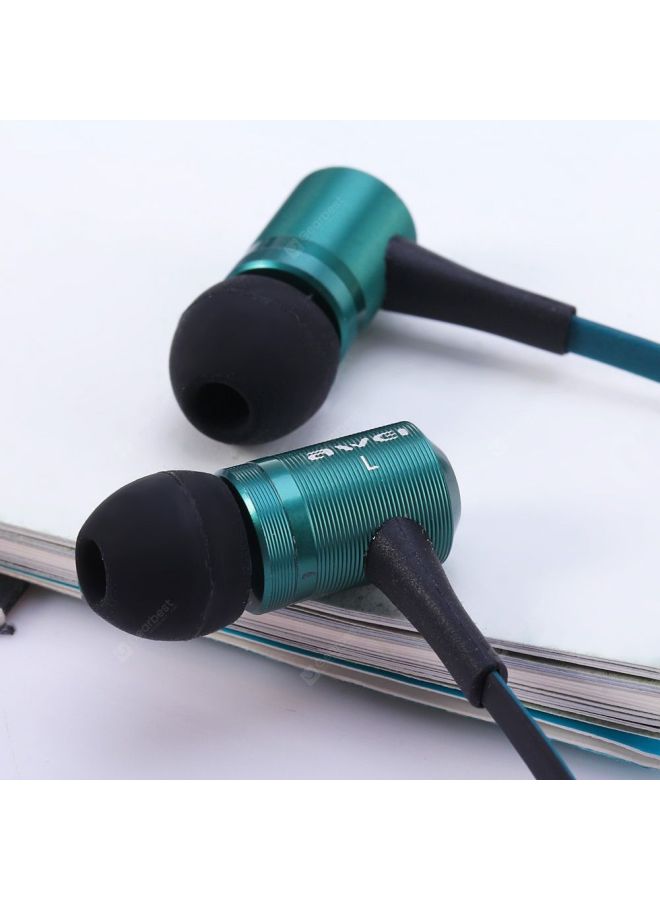 NIBEMINENT Wired In-Ear Headphones Blue/Black - Image 3
