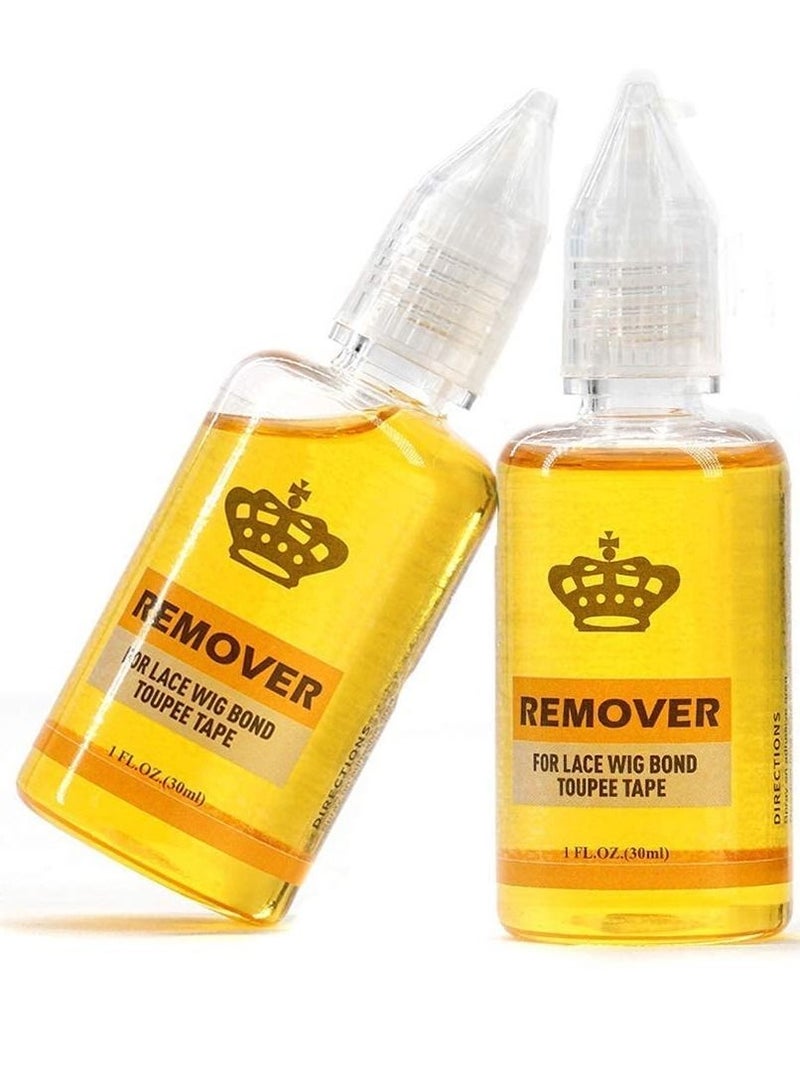 ELTRAZONE pack 2 Removes Hair Glue, Wig Tape, Double Sided Extension Tape,30ml Tape Remover for Hair Extensions Remover for Lace Wig Bond Toupee Tape in Hair Extensions Adhesive - Image 1