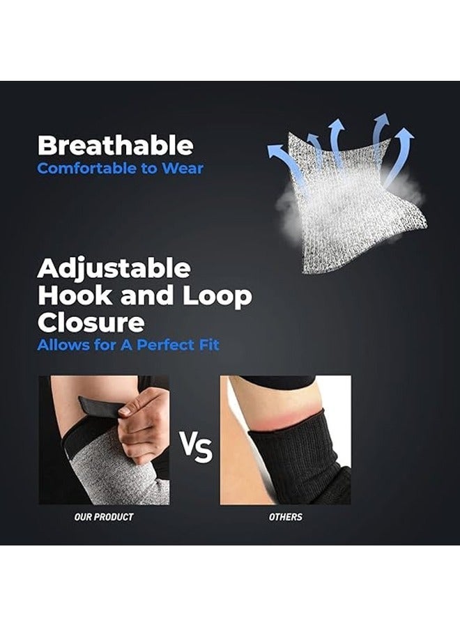 Generic Anti cutting Arm Sleeves, Arm Protection Sleeves, Gardening Sleeves, Level 5 Safety Protection Anti-bite Wrist Arm Sleeves Protector Heat Resistant Arm Sleeves for Women Men Cooking Gardening, Etc.  - Image 3
