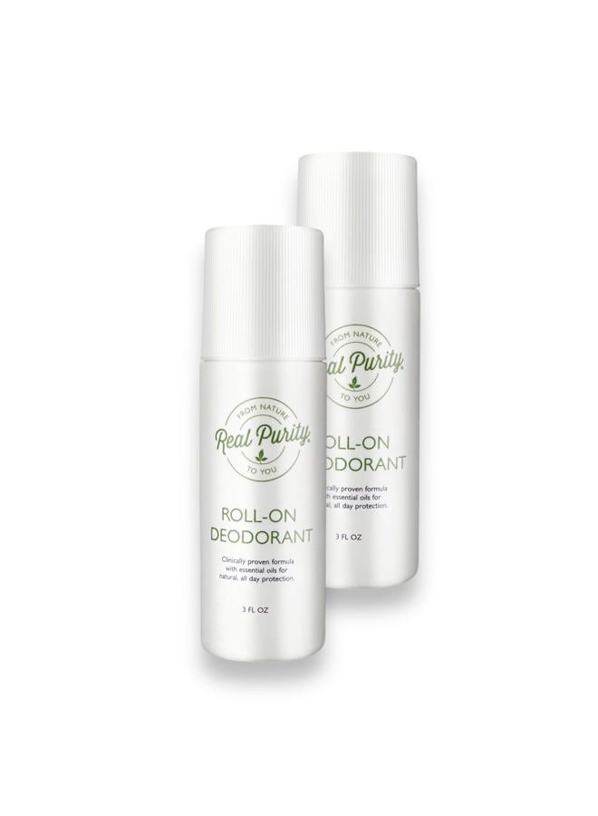 Real Purity , (2 Pack) Roll-On Deodorant - Image 1