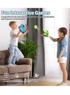 Excefore Toss and Catch Ball Game, 2 Pcs Beach Toys for Kids, Family Toys Games with 2 Catch Launcher and 14 Balls, Outdoor Yard Games Beach Toys for Ages 3-12 Years Old Boys Girls Adults  - Image 2