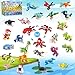 LINAYE 36 Packs Party Favors for Kids 108 Models Mini Animals Dinosaur Building Blocks Set Toys for Kids Easter Stuffers Fillers Birthday Valentines Day Gifts Classroom Prizes for Boys Girls - Image 2