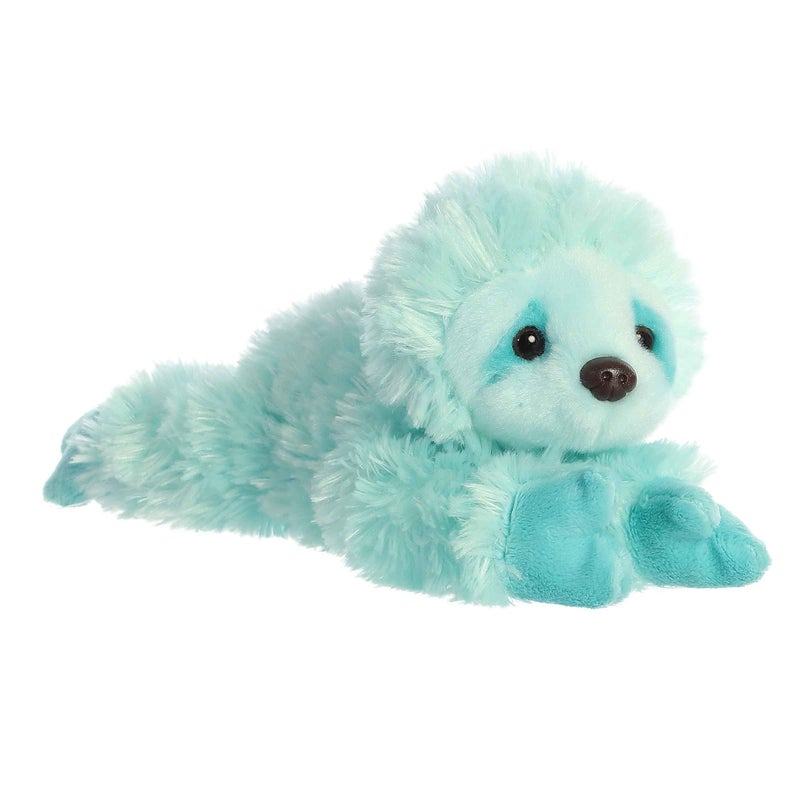 AuroraÂ® Adorable Mini Flopsieâ„¢ Minty Slothâ„¢ Stuffed Animal - Playful Ease - Timeless Companions - Blue 8 Inches - Image 1