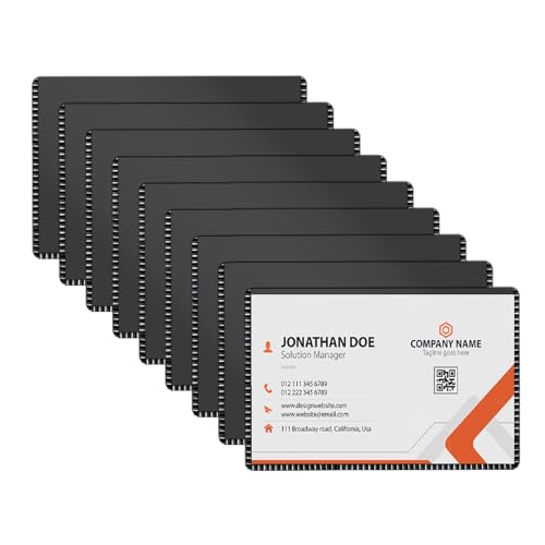 CHUNNIAO Magnetic Sleeves 2x3.5 for Business Name Card,Index Card Holders on Locker/Cabinet 10PCS - Image 1