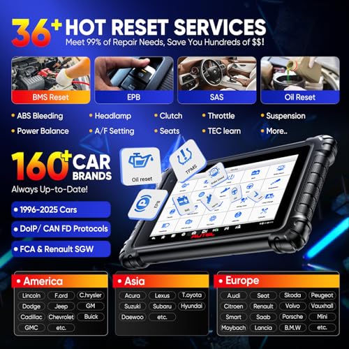 Autel MaxiSYS MS906 PRO Scanner, 2025 MS906PRO V2.0 Same as MS906 MAX, 3000+ Bidirectional Diagnostic Scan Tool Up of MP900BT MS906BT MS908 MK908, CAN FD DoIP, 36+ Service, Auto Scan 2.0, Active Tests - Image 5