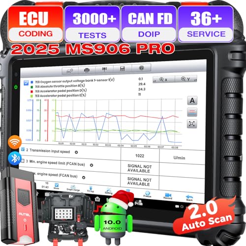 Autel MaxiSYS MS906 PRO Scanner, 2025 MS906PRO V2.0 Same as MS906 MAX, 3000+ Bidirectional Diagnostic Scan Tool Up of MP900BT MS906BT MS908 MK908, CAN FD DoIP, 36+ Service, Auto Scan 2.0, Active Tests - Image 1