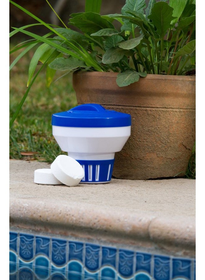 Poolmaster 32155 Floating Swimming Pool Chlorine and Bromine Dispenser, Large, Blue - Image 2