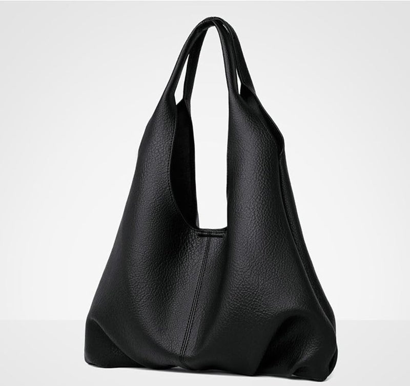 Caistre Slouchy Hobo Bags for Women Retro Vegan Leather Purse Luxury Designer Shoulder Bag Fashion Shopping Tote Bag 2pcs - Image 3