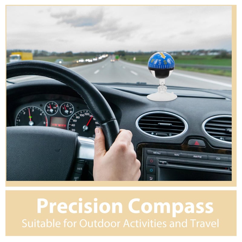38mm Portable Car Dashboard Compass with Suction Cup for Vehicle Boat Truck Marine Use - Image 4