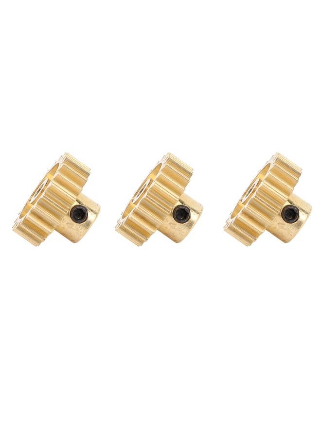 Thoraya 3Pcs RC Car Gear Copper M0.8 3.175mm Diameter Remote Control Car Motor Gear Replacement 21T  - Image 5