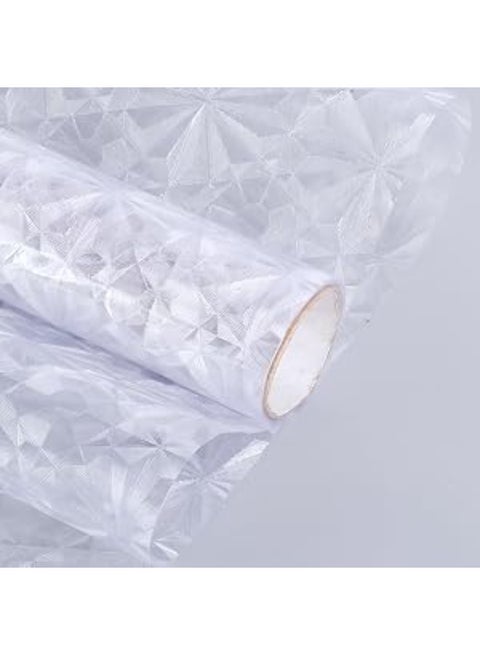 غطاء نافذة مزخرف محفور للخصوصية، لحماية من أشعة الشمس، يعمل بالكهرباء الساكنة وسهل التطبيق بالماء، مقاس 2 م × 45 سم، قابل للإزالة، مناسب للمكاتب والحمامات والمطابخ وغرف النوم وأبواب الزجاج (شكل 4)