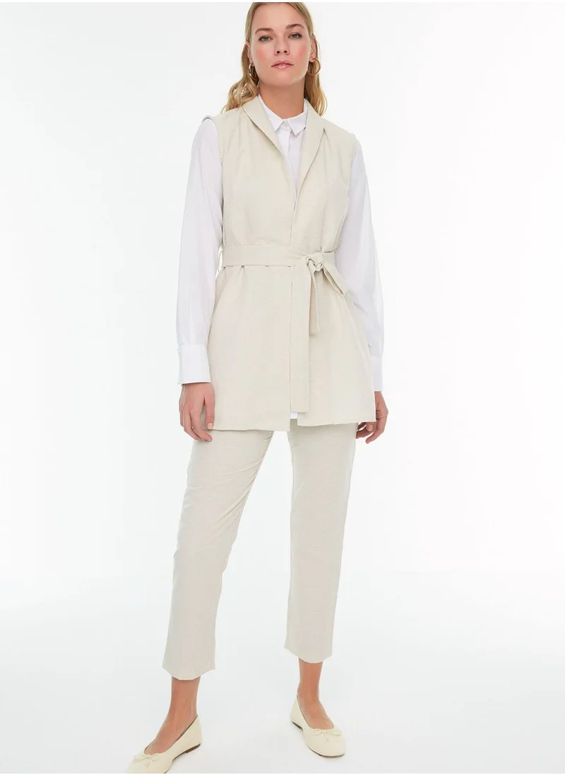 trendyol Tie Detail Coat