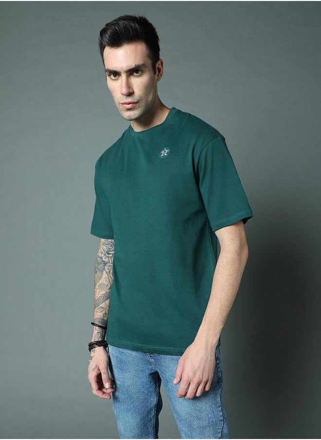 HIGH STAR - Graphic Print Round Neck T-Shirt by Styli - Image 1