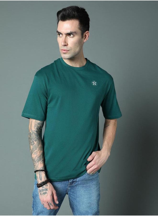 HIGH STAR - Graphic Print Round Neck T-Shirt by Styli - Image 1