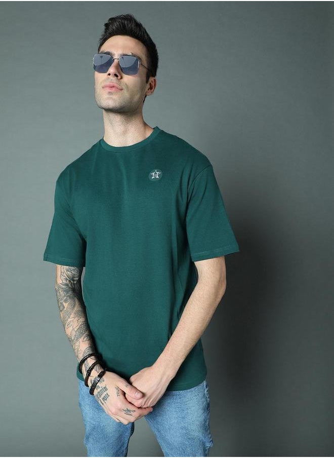 HIGH STAR - Graphic Print Round Neck T-Shirt by Styli - Image 1