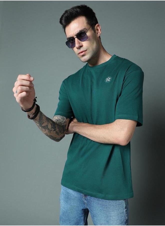 HIGH STAR - Graphic Print Round Neck T-Shirt by Styli - Image 1